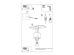 Lámparas de techo Quadx moderno de aluminio - 1 fuentes luminosas 4000K - L.10 x A.10 cm - antracita