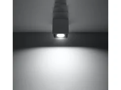 Lámparas de techo Quadx moderno de aluminio - 1 fuentes luminosas 4000K - L.10 x A.10 cm - antracita
