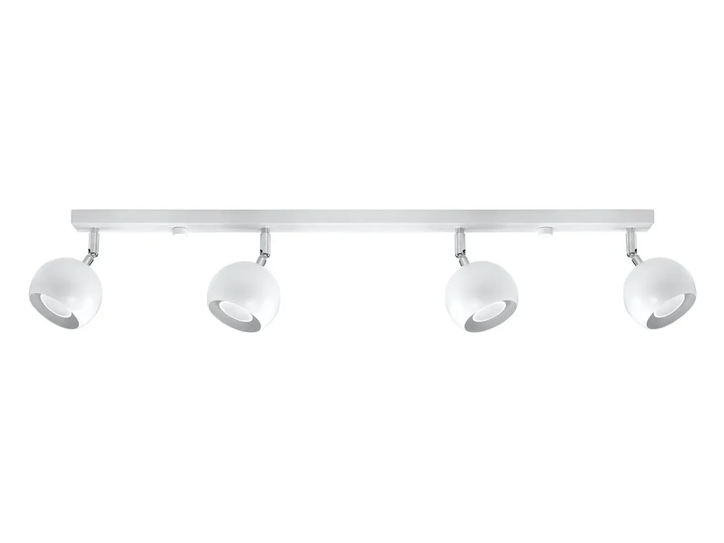 Lámparas de techo Rayis moderno de acero - 4 fuentes luminosas 4000K - L.80 x A.16 cm - blanco