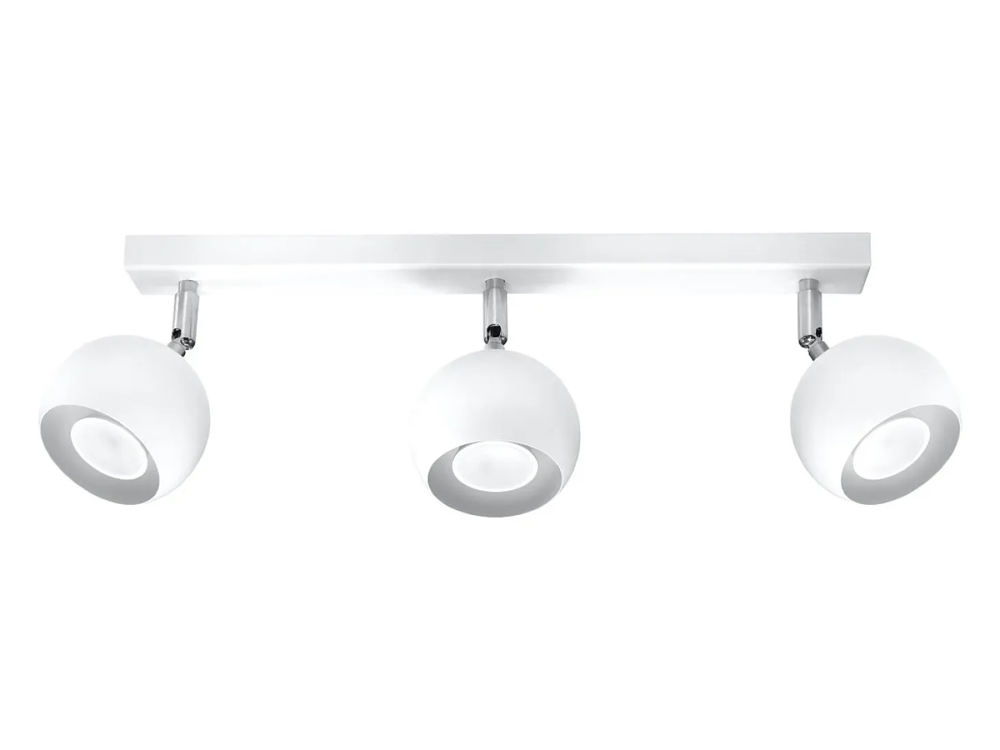 Lámparas de techo Rayis moderno de acero - 3 fuentes luminosas 4000K - L.45 x A.16 cm - blanco
