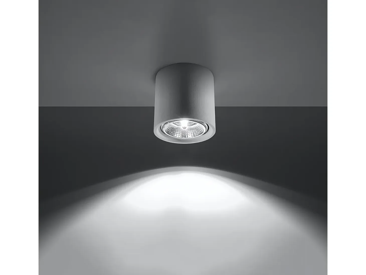 Lámparas de techo Shich moderno de cerámica - 1 fuentes luminosas 4000K - L.14,5 x A.14 cm - blanco