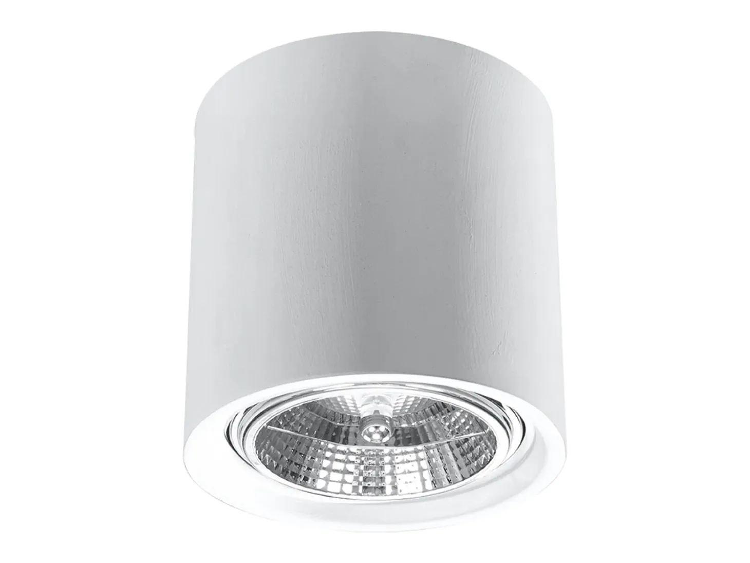 Lámparas de techo Shich moderno de cerámica - 1 fuentes luminosas 4000K - L.14,5 x A.14 cm - blanco