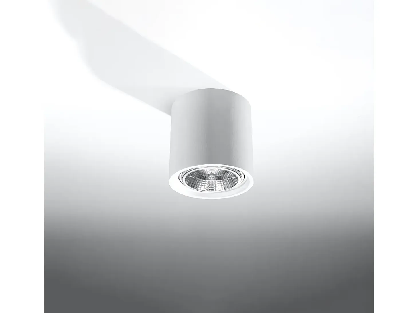Lámparas de techo Shich moderno de cerámica - 1 fuentes luminosas 3000K - L.14,5 x A.14 cm - blanco