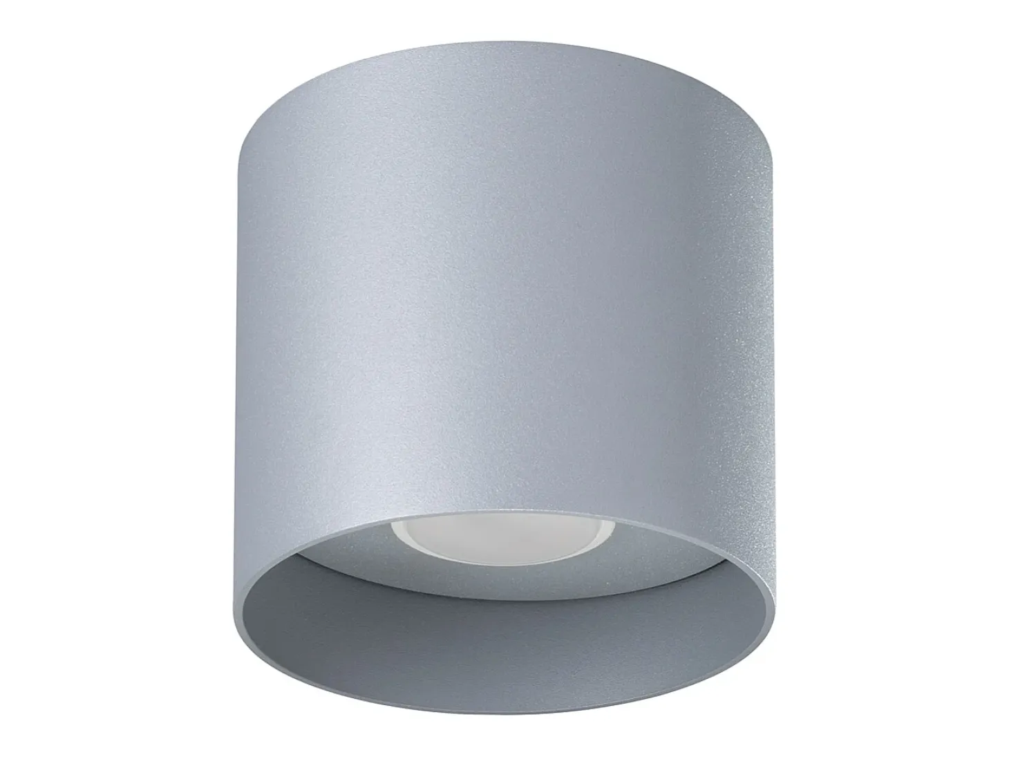Lámparas de techo Shiis minimalista de aluminio - 1 fuentes luminosas 4000K - L.12 x A.11 cm - gris