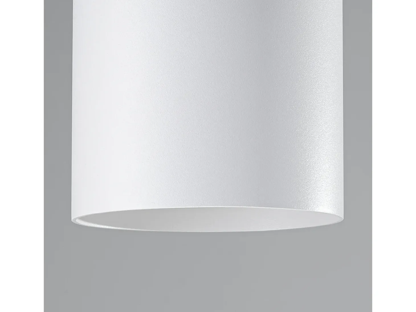 Lámparas de techo Shiis minimalista de aluminio - 1 fuentes luminosas 4000K - L.12 x A.11 cm - blanco