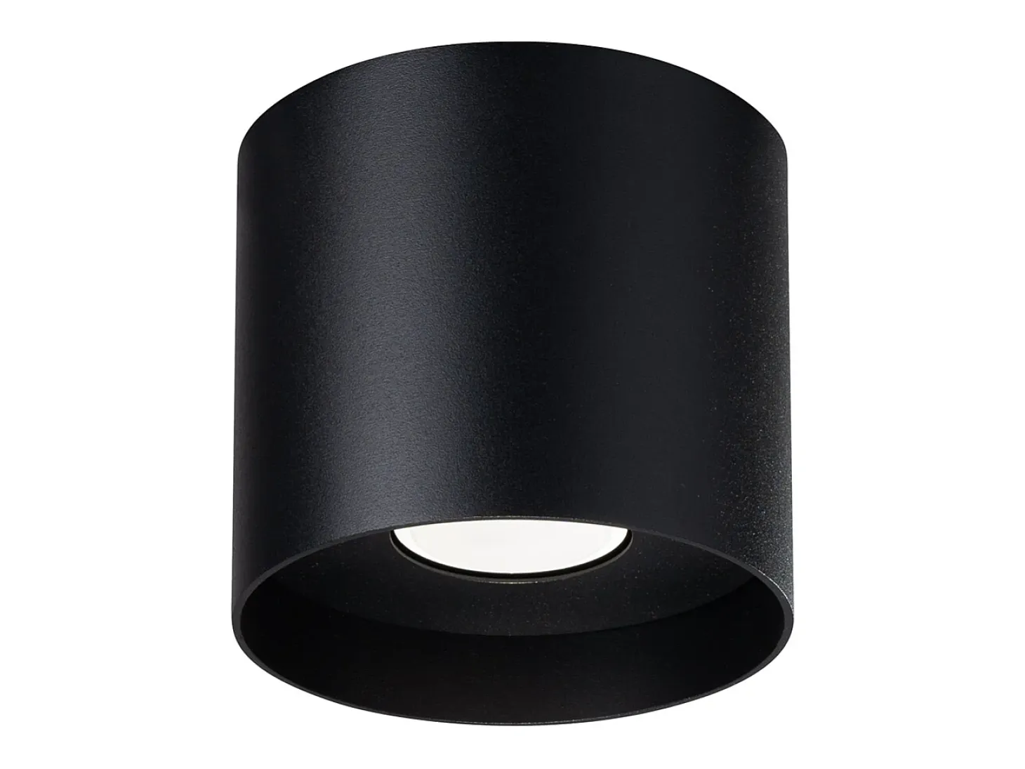Lámparas de techo Shiis minimalista de aluminio - 1 fuentes luminosas 3000K - L.12 x A.11 cm - negro