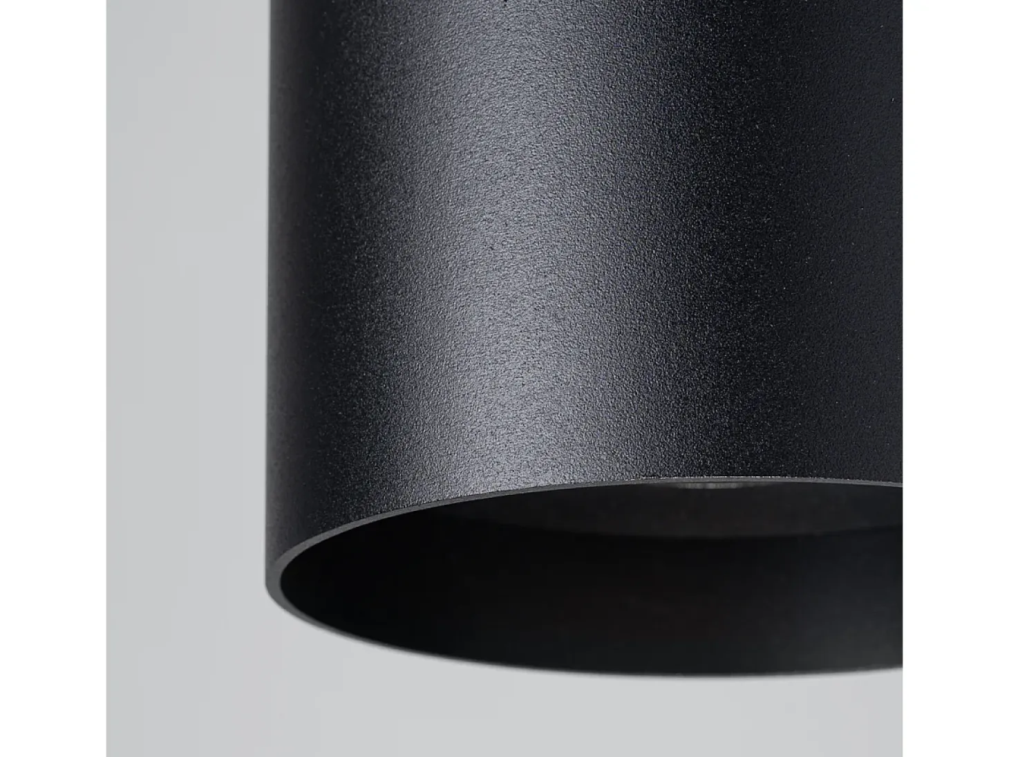 Lámparas de techo Shiis minimalista de aluminio - 1 fuentes luminosas 3000K - L.12 x A.11 cm - negro
