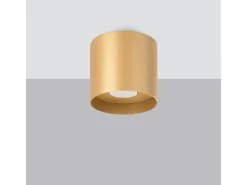 Lámparas de techo Shiis minimalista de aluminio - 1 fuentes luminosas 3000K - L.12 x A.11 cm - dorado