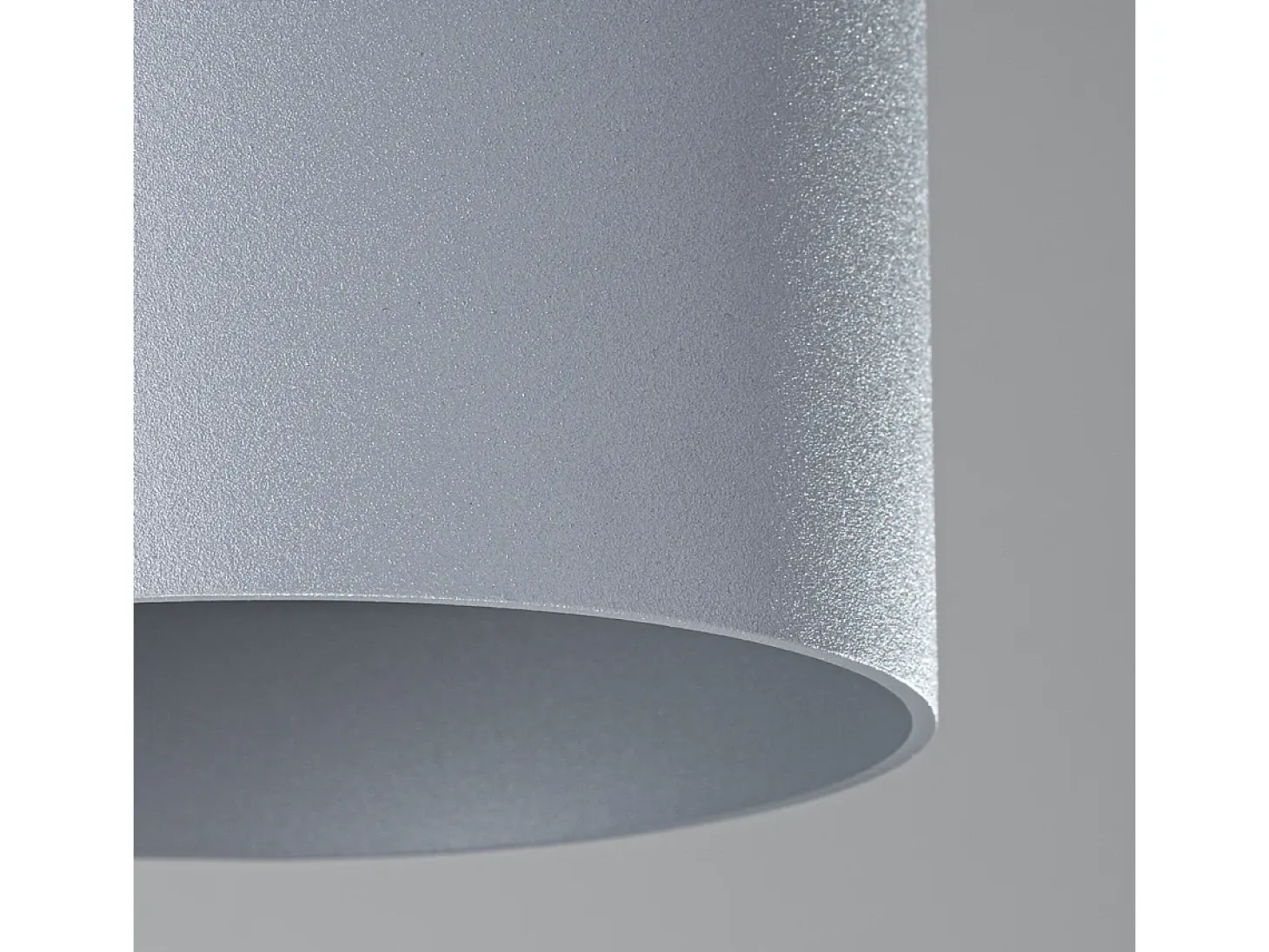 Lámparas de techo Shiis minimalista de aluminio - 1 fuentes luminosas 3000K - L.12 x A.11 cm - gris