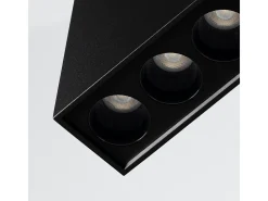 Lámparas De Techo Sole Minimalista De Aluminio - 5 Fuentes Luminosas - L.13,7 X A.8,3 Cm - Negro