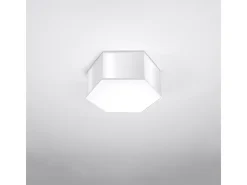 Lámparas de techo Solinia moderno de CLORURO DE POLIVINILO - 2 fuentes luminosas 3000K - L.30,5 x A.13,5 cm - blanco