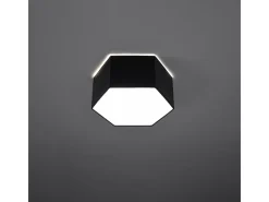 Lámparas de techo Solinia moderno de CLORURO DE POLIVINILO - 2 fuentes luminosas 4000K - L.30,5 x A.13,5 cm - negro