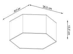 Lámparas de techo Solinia moderno de CLORURO DE POLIVINILO - 2 fuentes luminosas 4000K - L.30,5 x A.13,5 cm - blanco
