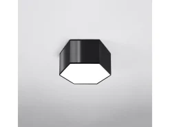 Lámparas de techo Solinia moderno de CLORURO DE POLIVINILO - 2 fuentes luminosas 3000K - L.30,5 x A.15,5 cm - negro