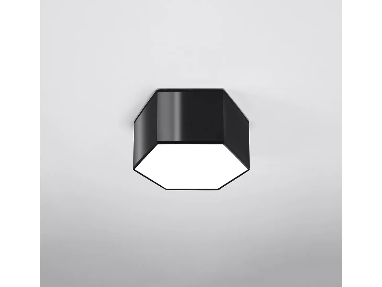 Lámparas de techo Solinia moderno de CLORURO DE POLIVINILO - 2 fuentes luminosas 3000K - L.30,5 x A.15,5 cm - negro