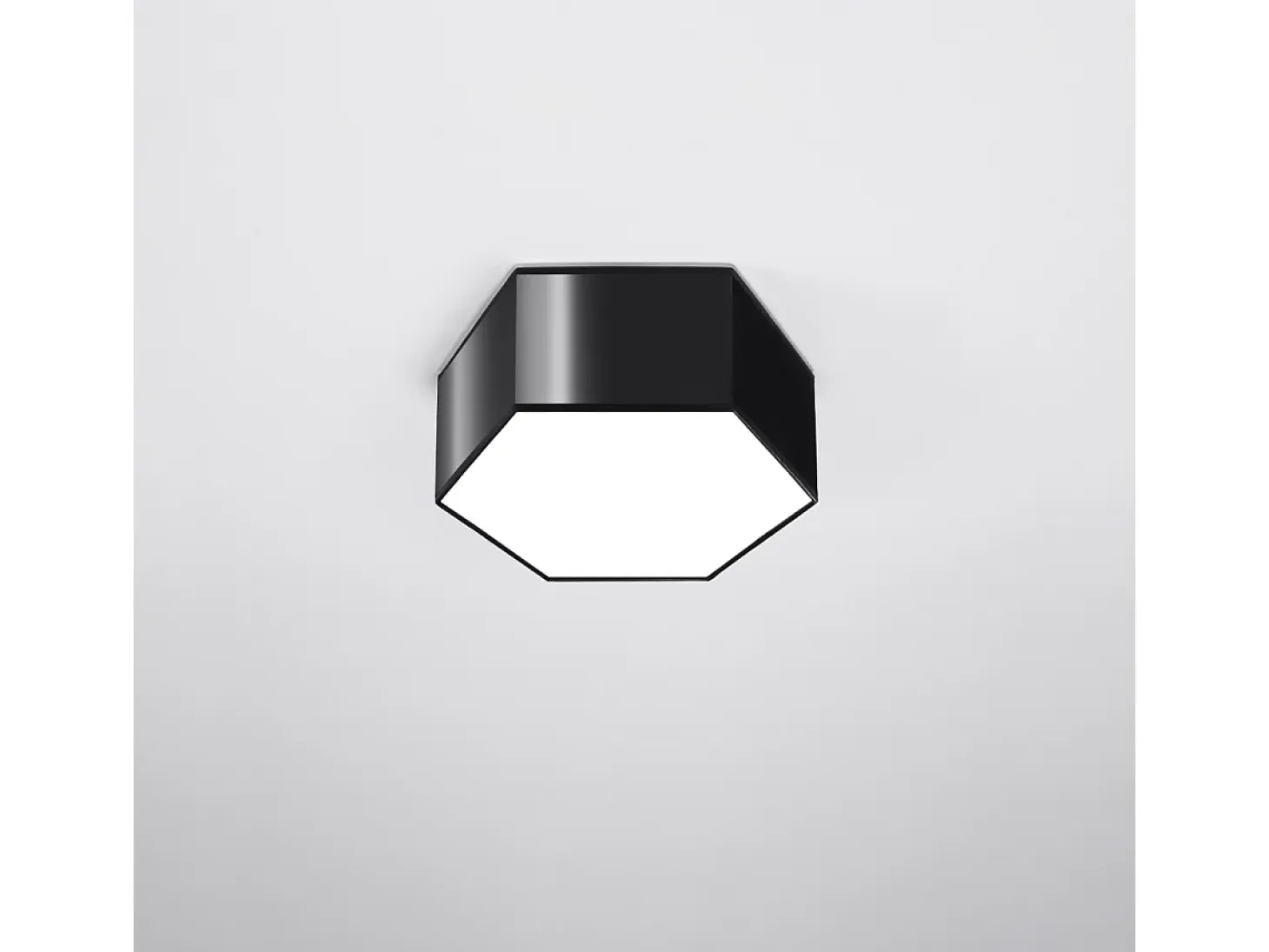 Lámparas de techo Solinia moderno de CLORURO DE POLIVINILO - 2 fuentes luminosas 3000K - L.30,5 x A.13,5 cm - negro