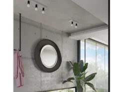 Lámparas De Techo Tavo Industrial De Concreto - 2 Fuentes Luminosas - L.35 X A.10 Cm - Gris