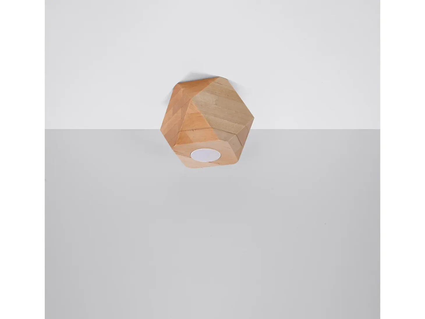 Lámparas de techo Timberix escandinavo de madera - 1 fuentes luminosas 3000K - L.12 x A.12 cm - madera natural