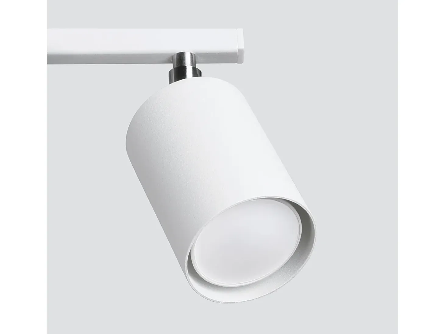 Lámparas de techo Torim minimalista de acero - 3 fuentes luminosas 4000K - L.46 x A.20 cm - blanco