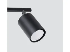 Lámparas de techo Torim minimalista de acero - 2 fuentes luminosas 4000K - L.26 x A.20 cm - negro