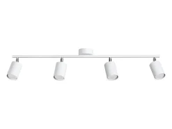 Lámparas de techo Torim moderno de acero - 4 fuentes luminosas 3000K - L.100 x A.20 cm - blanco