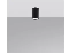Lámparas de techo Toris moderno de acero - 1 fuentes luminosas 3000K - L.6 x A.10 cm - negro