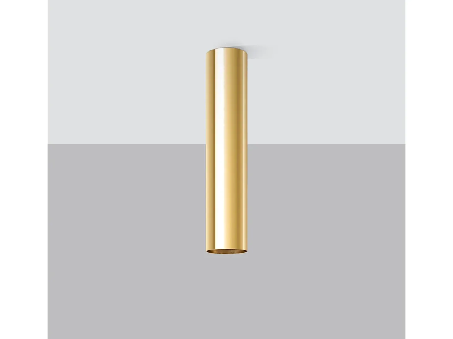 Lámparas de techo Toris moderno de acero - 1 fuentes luminosas 3000K - L.6 x A.30 cm - brillo dorado