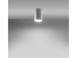 Lámparas de techo Toris moderno de acero - 1 fuentes luminosas 4000K - L.6 x A.10 cm - blanco