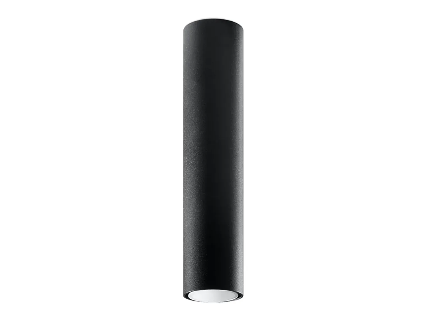 Lámparas de techo Toris moderno de acero - 1 fuentes luminosas 4000K - L.6 x A.40 cm - negro