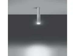 Lámparas de techo Toris moderno de acero - 1 fuentes luminosas 4000K - L.6 x A.30 cm - blanco