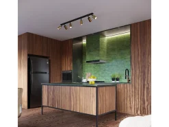 Lámparas De Techo Winx Moderno De Acero - 3 Fuentes Luminosas - L.19,5 X A.20 Cm - Oro Negro