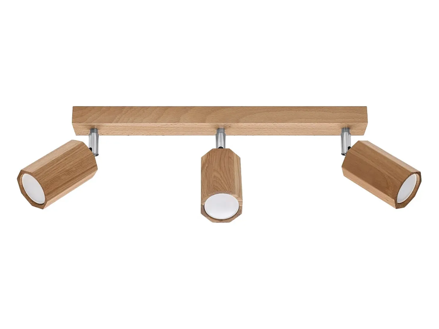 Lámparas de techo Xenor escandinavo de madera - 3 fuentes luminosas 3000K - L.45 x A.20 cm - roble