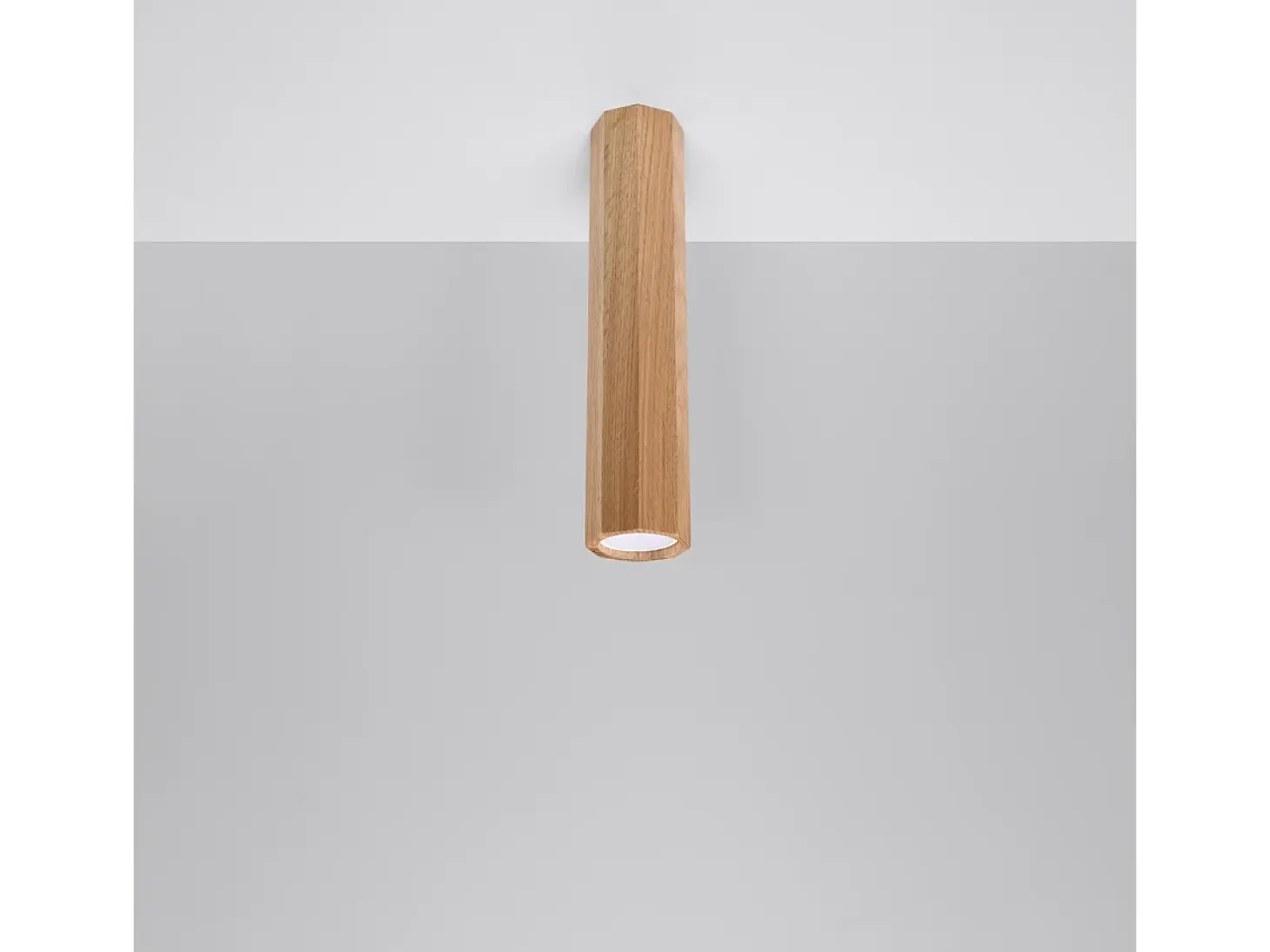 Lámparas de techo Xenor escandinavo de madera - 1 fuentes luminosas 3000K - L.6 x A.30 cm - roble