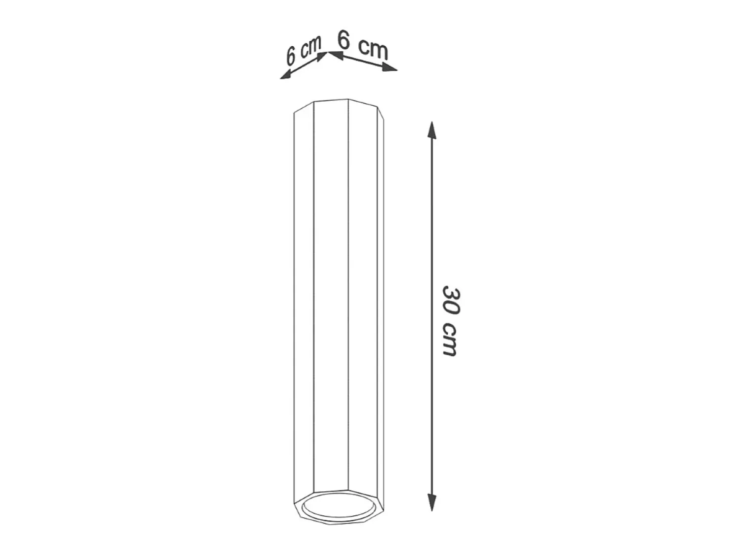 Lámparas de techo Xenor escandinavo de madera - 1 fuentes luminosas 4000K - L.6 x A.30 cm - roble