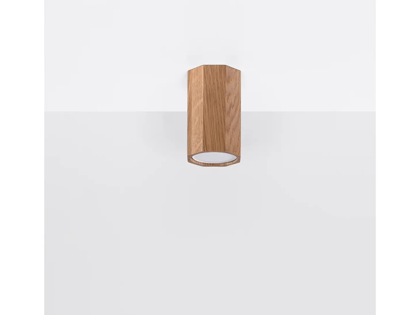 Lámparas de techo Xenor escandinavo de madera - 1 fuentes luminosas 3000K - L.6 x A.10 cm - roble