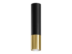 Lámparas de techo Zarpex moderno de acero - 1 fuentes luminosas 3000K - L.6 x A.29 cm - oro negro