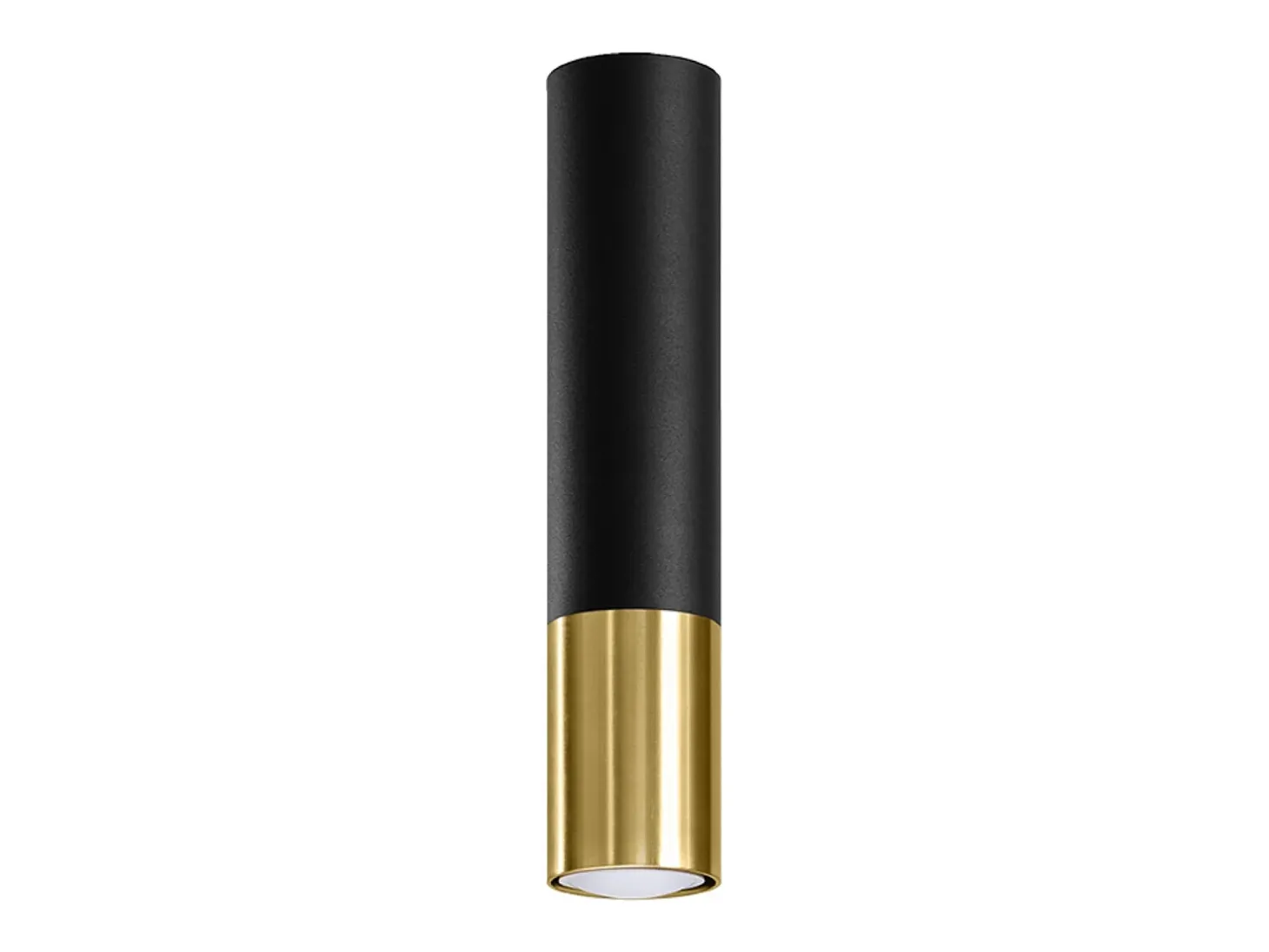 Lámparas de techo Zarpex moderno de acero - 1 fuentes luminosas 3000K - L.6 x A.29 cm - oro negro