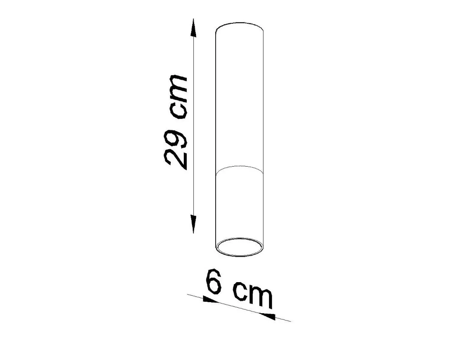 Lámparas de techo Zarpex moderno de acero - 1 fuentes luminosas 4000K - L.6 x A.29 cm - oro negro