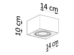Lámparas de techo Zentra escandinavo de madera - 1 fuentes luminosas 3000K - L.14 x A.10 cm - madera natural