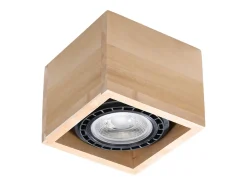 Lámparas de techo Zentra escandinavo de madera - 1 fuentes luminosas 3000K - L.14 x A.10 cm - madera natural
