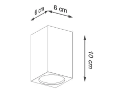 Lámparas de techo Zezu escandinavo de madera - 1 fuentes luminosas 3000K - L.6 x A.10 cm - roble