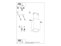 Lámparas de techo Zezu escandinavo de madera - 1 fuentes luminosas 3000K - L.6 x A.10 cm - roble