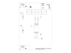 Lámparas De Techo Zoe Minimalista De Aluminio - 4 Fuentes Luminosas - L.7,2 X A.8,3 Cm - Blanco