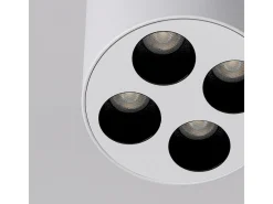 Lámparas De Techo Zoe Minimalista De Aluminio - 4 Fuentes Luminosas - L.7,2 X A.8,3 Cm - Blanco