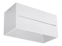 Lámparas de techo Zorbo maxi moderno de aluminio - 2 fuentes luminosas 3000K - L.20 x A.10 cm - blanco