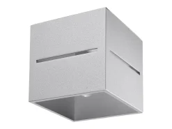 Lámparas de techo Zorbo moderno de aluminio - 1 fuentes luminosas 3000K - L.10 x A.10 cm - gris