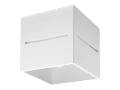 Lámparas de techo Zorbo moderno de aluminio - 1 fuentes luminosas 4000K - L.10 x A.10 cm - blanco