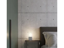 Lámparas de techo Zxina industrial de concreto - 1 fuentes luminosas 3000K - L.10 x A.10 cm - gris