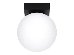 Lámparas de techo Zynfi moderno de acero/vidrio - 1 fuentes luminosas 4000K - L.12 x A.14,5 cm - negro