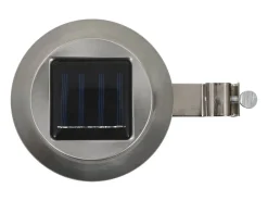 Lámparas solares de exterior LED redondas 6 uds 12 cm blanco ES529425
